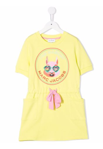 The Marc Jacobs Kids Abito The Mascot con stampa - Giallo