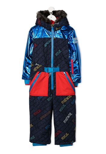 The Marc Jacobs Kids long-sleeve padded ski jumpsuit - Blu