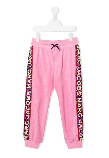 The Marc Jacobs Kids logo-tape track pants - Rosa