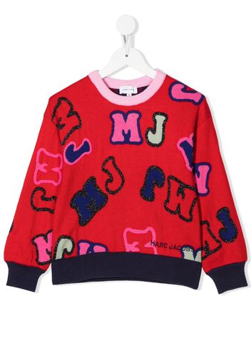 The Marc Jacobs Kids logo-print jumper - Rosso