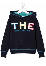 The Marc Jacobs Kids logo embroidered hoodie - Blu