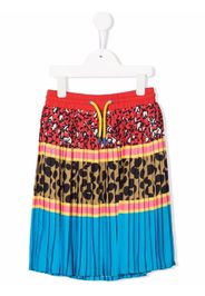 The Marc Jacobs Kids multi-pattern pleated mini skirt - Blu