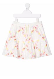 The Marc Jacobs Kids broderie-anglaise tiered miniskirt - Bianco