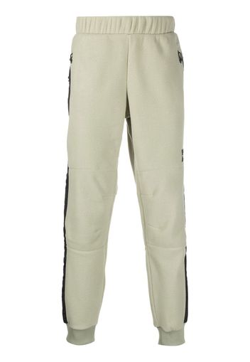 The North Face side-stripe fleece track pants - Verde