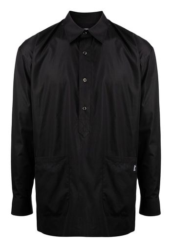 The Power for the People logo-patch detail shirt - Nero