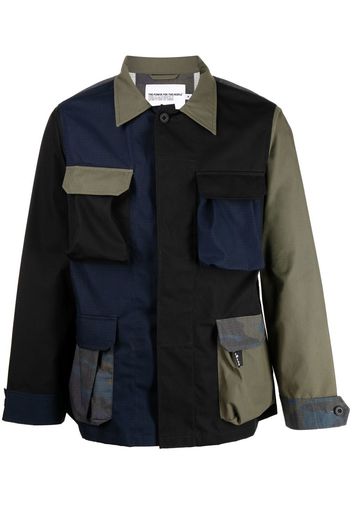 The Power for the People panelled-design military jacket - Multicolore