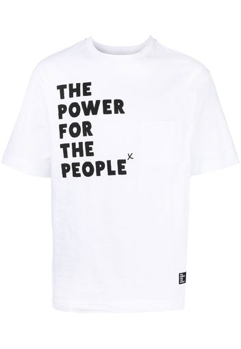 The Power For The People T-shirt con stampa - Bianco