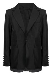 The Power For The People single-breasted blazer - Nero