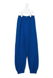 The Row Kids knitted drop-crotch trousers - Blu