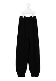 The Row Kids knitted cashmere trousers - Nero
