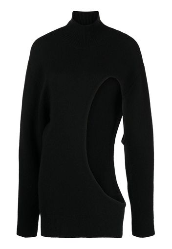 The Row cut-out detail cashmere jumper - Nero