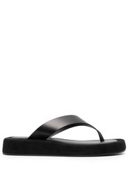 The Row thong-strap slip-on sandals - Nero