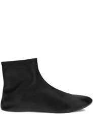 The Row Stella leather ankle boots - Nero