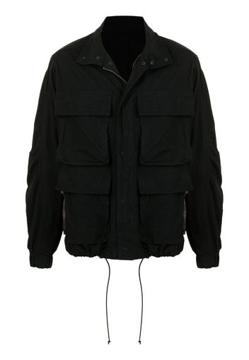 The Viridi-Anne cargo-pocket field jacket - Nero