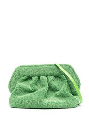 Themoirè Bios re-fur clutch bag - Verde