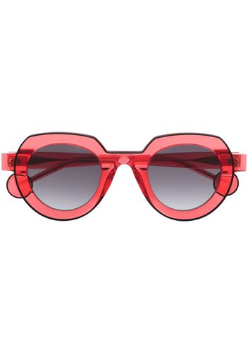 Theo Eyewear Josef 14 round-frame sunglasses - Rosso