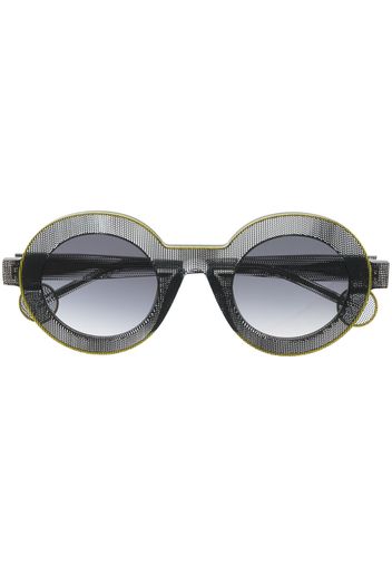 Theo Eyewear Joaquin round-frame sunglasses - Nero