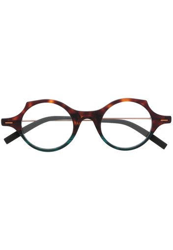 Theo Eyewear round-frame glasses - Marrone