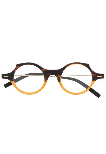 Theo Eyewear Patatas tortoiseshell round-frame glasses - Marrone