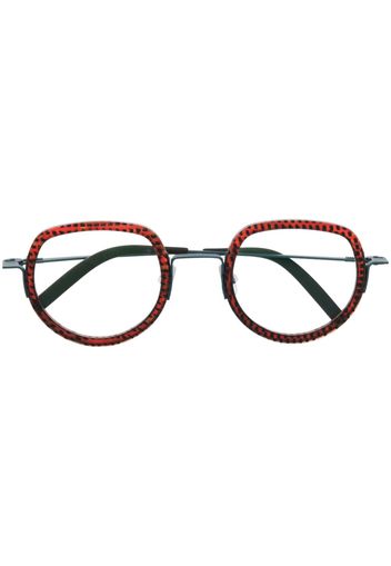 Theo Eyewear round-frame glasses - Marrone