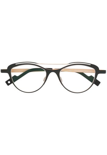 Theo Eyewear Carve 463 cat-eye frame glasses - Nero