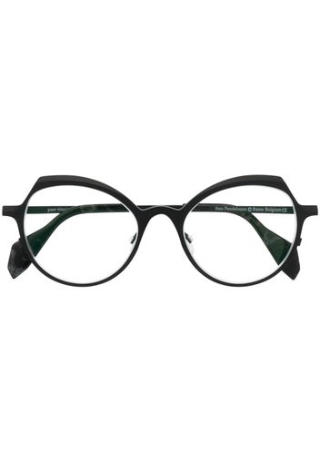Theo Eyewear Pendeloque round-frame glasses - Nero