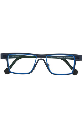 Theo Eyewear Lemoncurd double-bridge optical glasses - Grigio