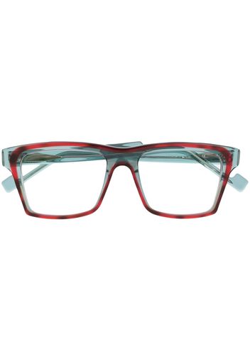 Theo Eyewear Rebus square-frame optical glasses - Rosso