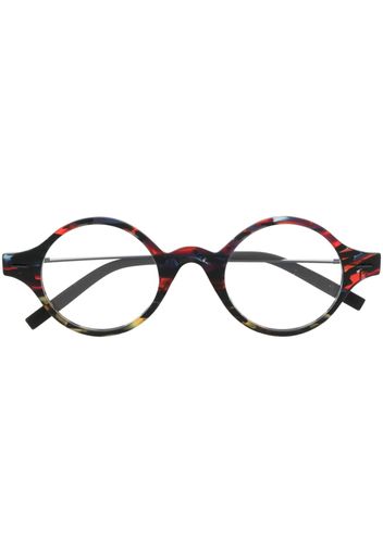 Theo Eyewear Aartappel round-frame glasses - Rosso