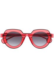 Theo Eyewear Josef 14 round-frame sunglasses - Rosso