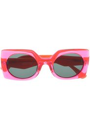 Theo Eyewear oversized translucent sunglasses - Arancione