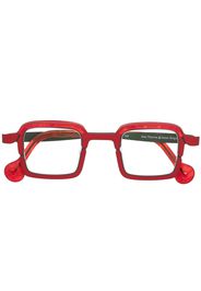 Theo Eyewear square-frame glasses - Rosso