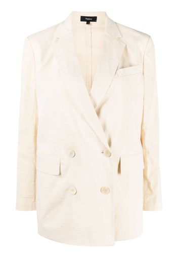 Theory Piazza linen-blend jacket - Toni neutri