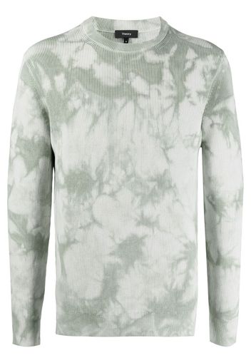 Theory Maglione con fantasia tie dye - Verde