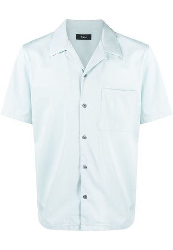 Theory Camicia a maniche corte - Blu