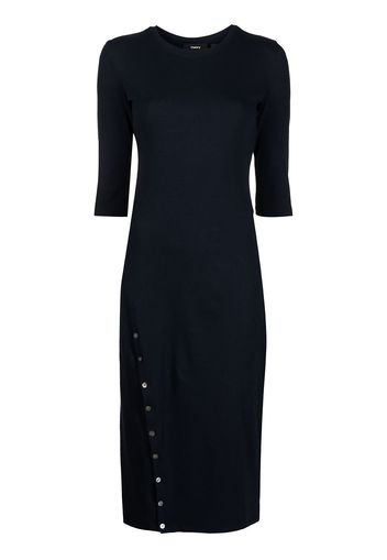 Theory button-hem dress - Blu