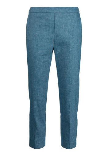 Theory Pantaloni slim crop - Blu