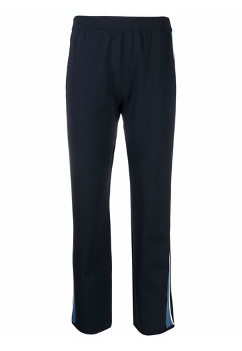 Theory side-stripe cropped trousers - Blu