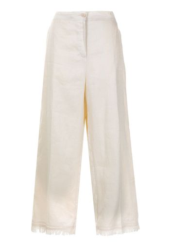 Theory pantaloni con frange - Bianco