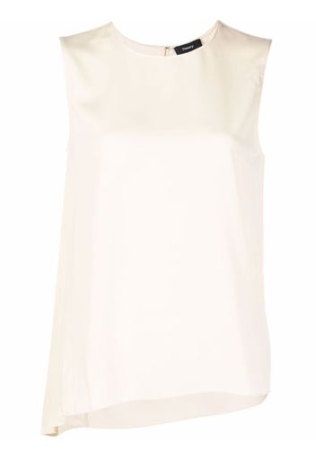 Theory asymmetric sleeveless blouse - Toni neutri