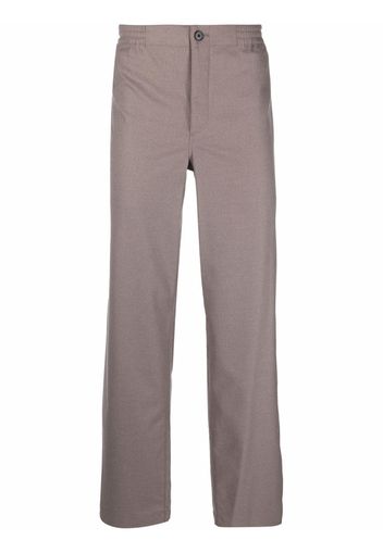 Theory straight elastic-waist trousers - Grigio