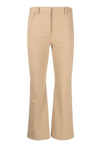 Theory Pantaloni crop a vita media - Marrone