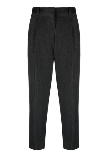 Theory cropped high-waisted trousers - Grigio