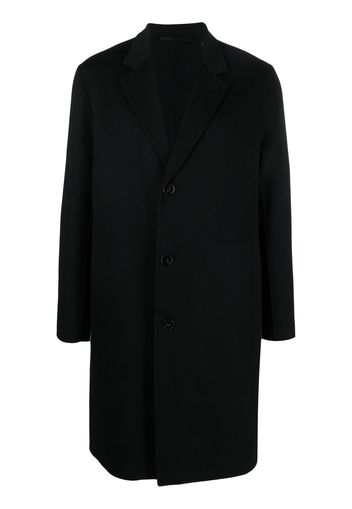 Theory sing-breasted wool-cashmere blend coat - Nero