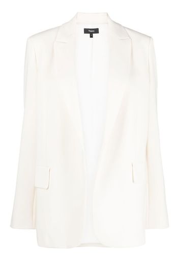 Theory open front crepe blazer - Toni neutri