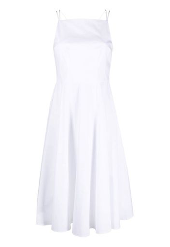 Theory double-spaghetti-strap midi dress - Bianco