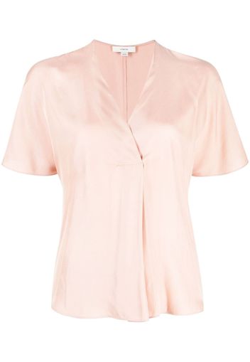 Theory Blusa con scollo a V - Rosa