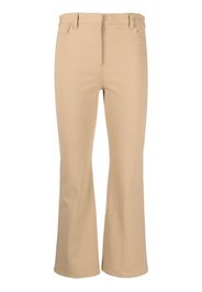 Theory Pantaloni crop a vita media - Marrone