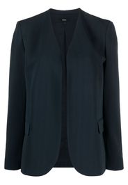 Theory collarless crepe blazer - Blu