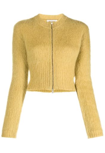 There Was One Cardigan crop con zip - Verde